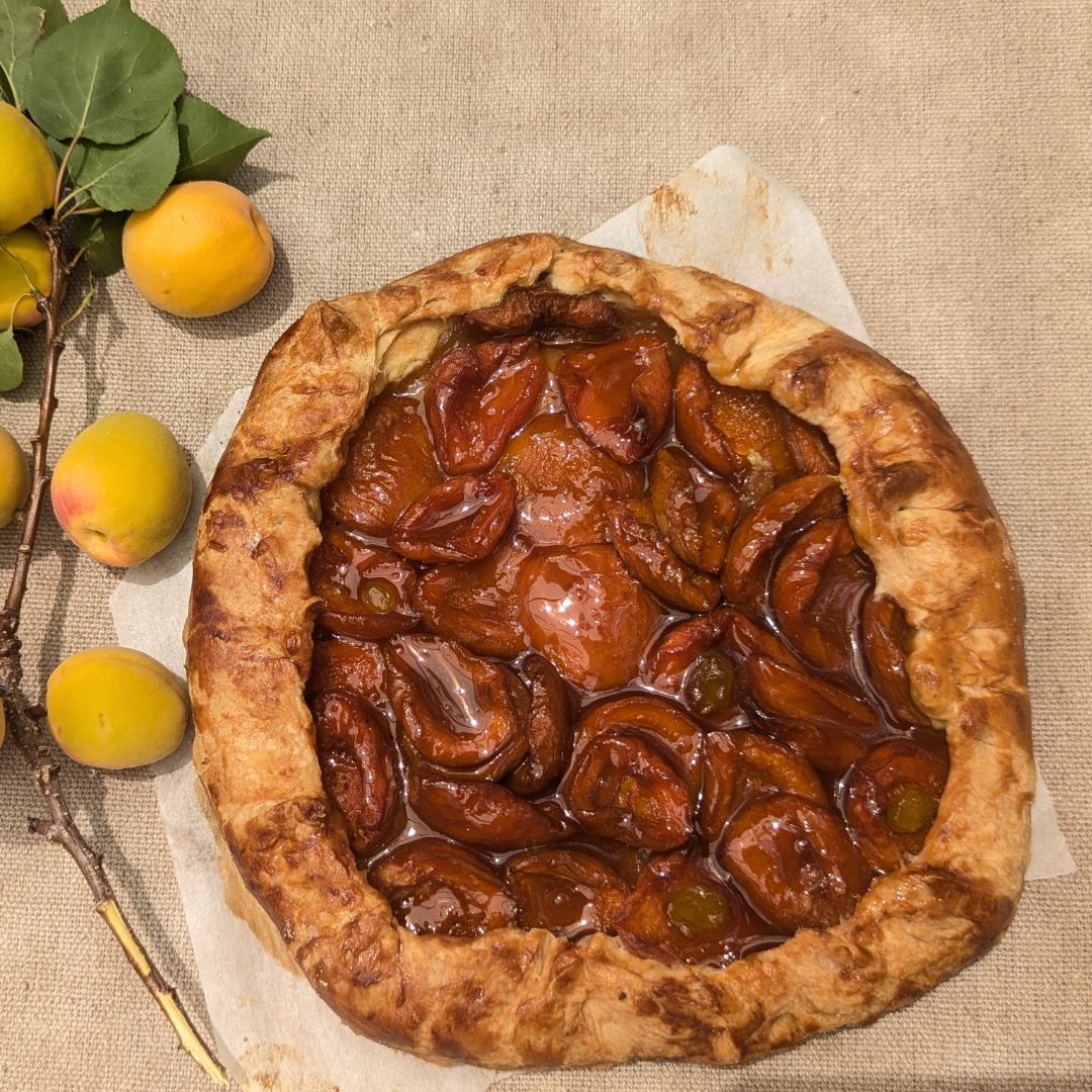 Pie made with fresh Apricots - Pie Baking Class