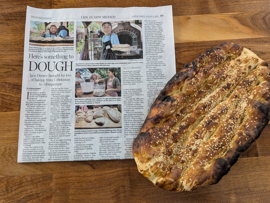 Fresh artisan bread from a senior baking class in Albuquerque