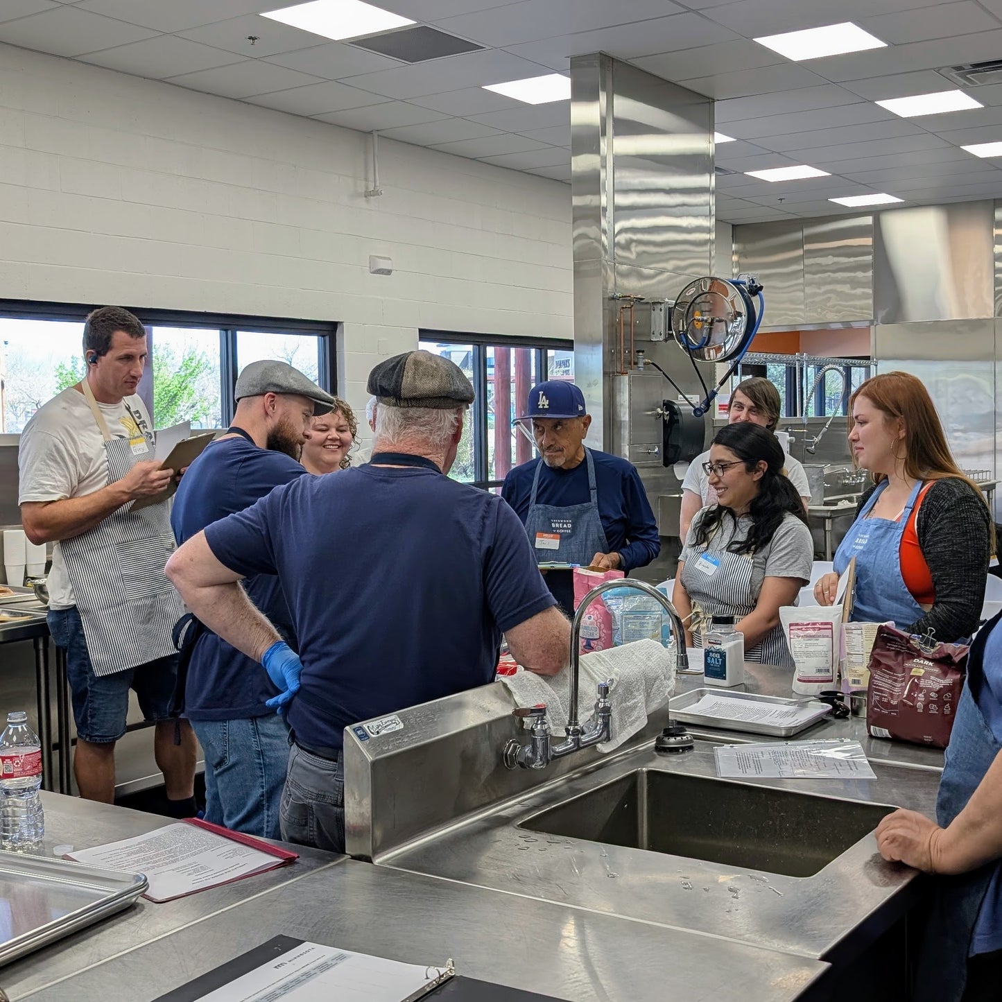 Making custard base for Ice Cream - Cooking Class Albuquerque