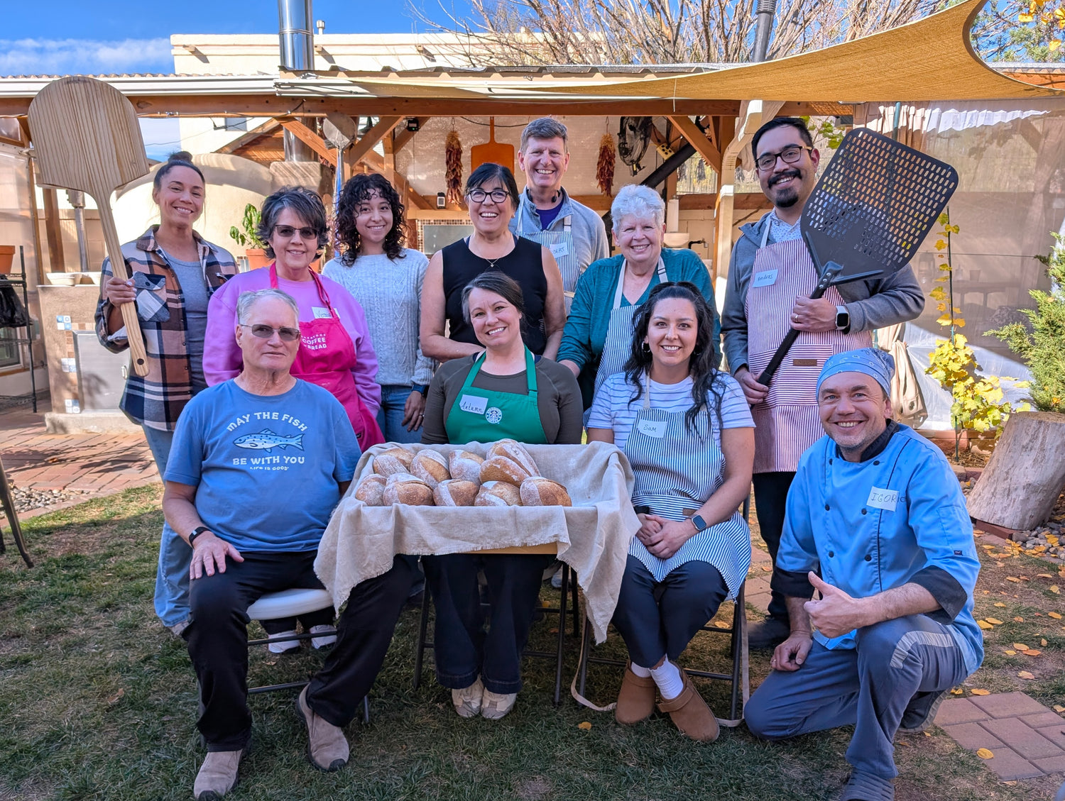 Hands-on bread baking workshop for groups at Sherwood Bread