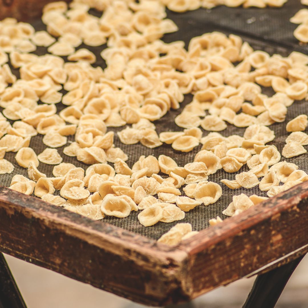 Drying Fresh Pasta on Tray